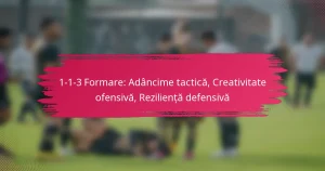 1-1-3 Formare: Adâncime tactică, Creativitate ofensivă, Reziliență defensivă