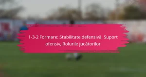 1-3-2 Formare: Stabilitate defensivă, Suport ofensiv, Rolurile jucătorilor