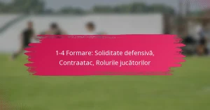 1-4 Formare: Soliditate defensivă, Contraatac, Rolurile jucătorilor