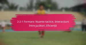2-2-1 Formare: Nuante tactice, Interacțiuni între jucători, Eficiență